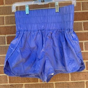 FP Free People Movement Way Home Army periwinkle High Waist Shorts Size Medium